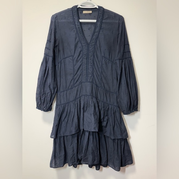 Ulla Johnson Midnight Blue Ruffle Jaclyn Dress size 0 - Picture 6 of 14